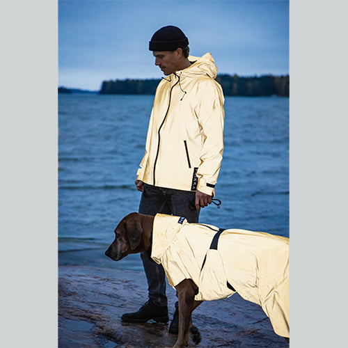 Hundemantel Visibility Raincoat Lite Yellow