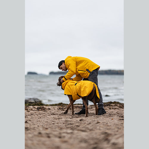 Hundemantel Visibility Raincoat Lite Yellow